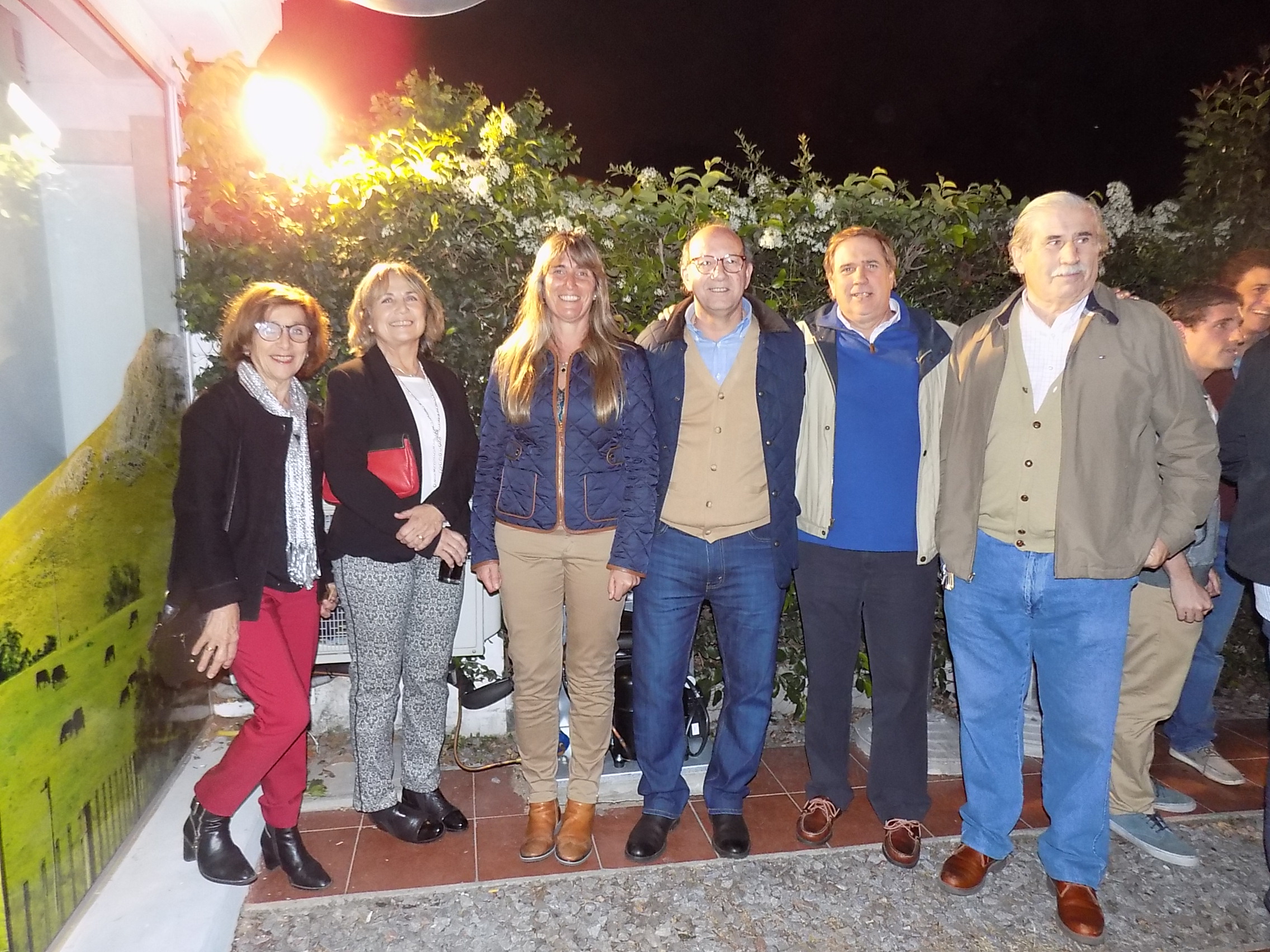 Adelina y Estela Albanell, Rosario Alonso, Emilio Vidal, Pablo y Jorge Albanell.