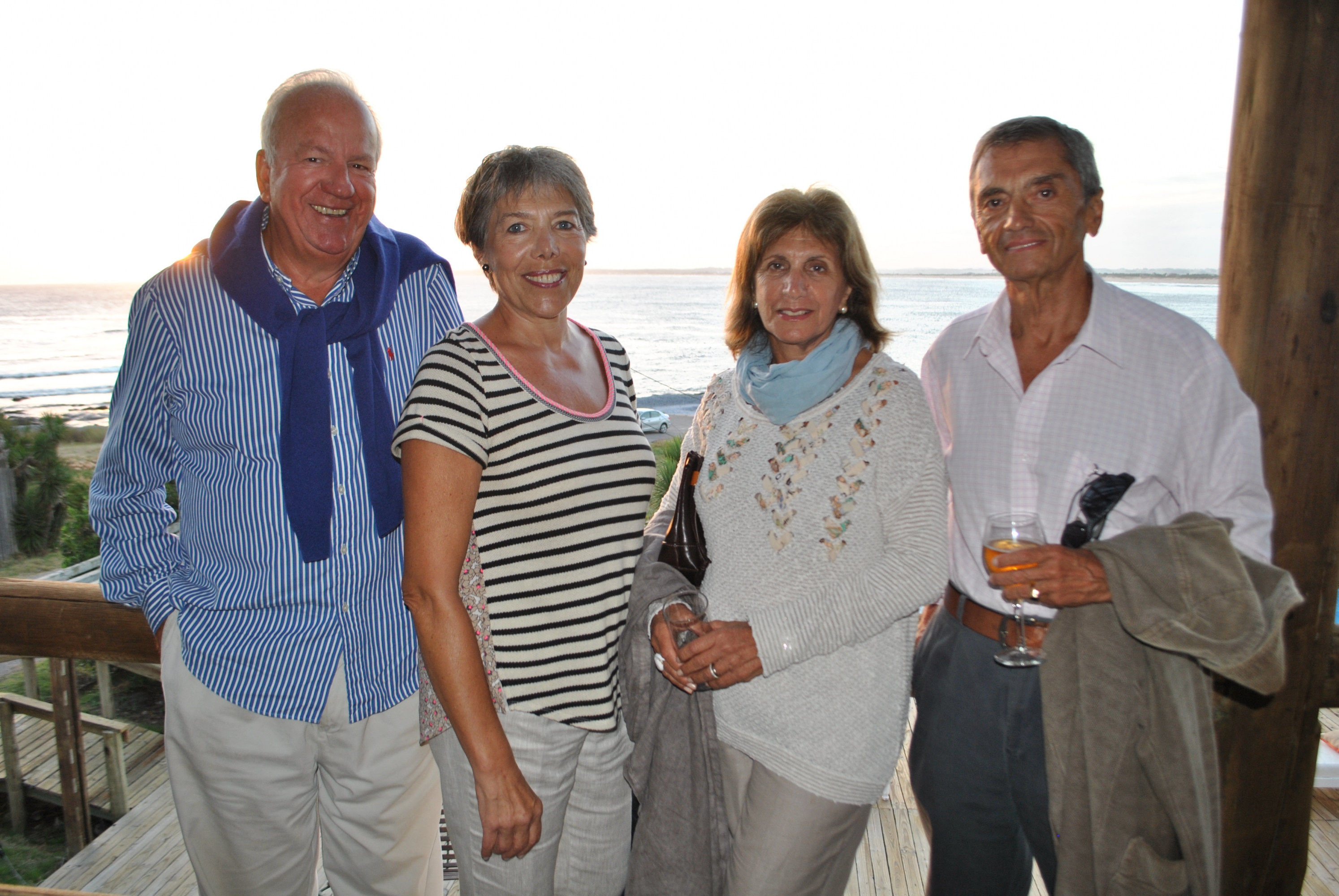 Héctor Cubas, Graciela Bozzolo, Cristina y Pedro Amonte.