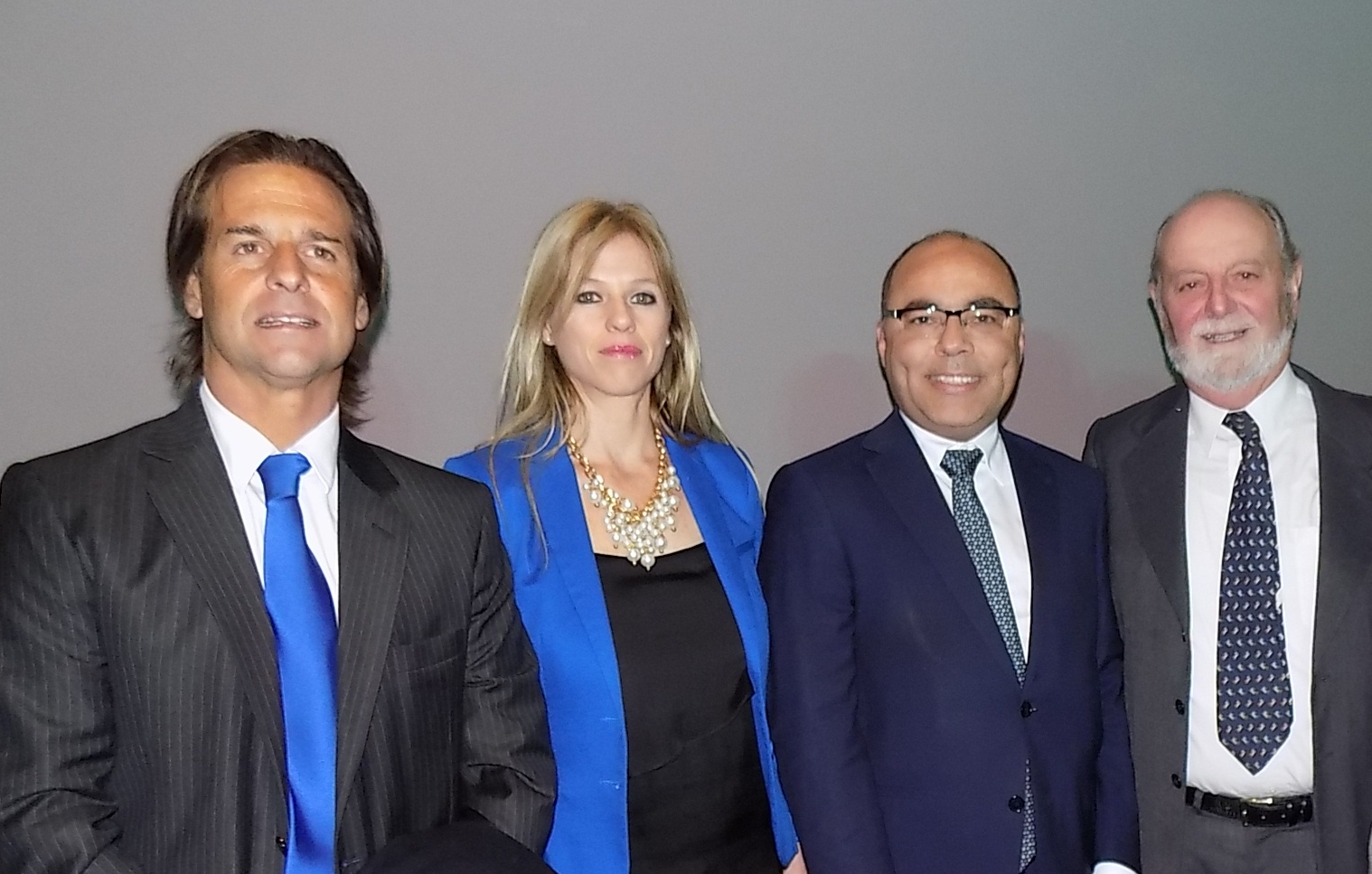Luis Lacalle Pou, Lorena Ponce de León, Berchesi, Andrés Cerisola.