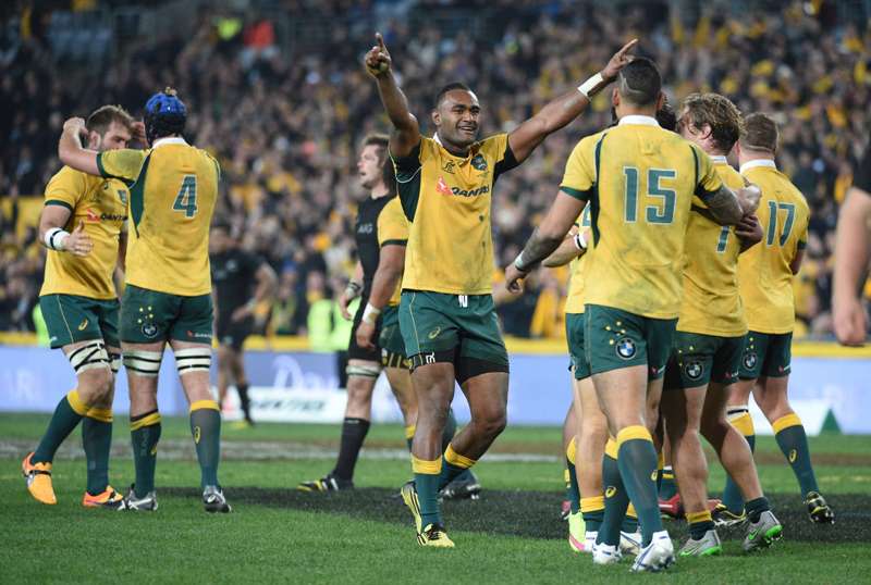 Australia venció a Nueva Zelanda y ganó el Rugby Championship. Foto: AFP.