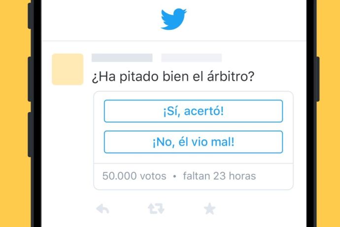 Twitter habilitará el servicio de encuestas.