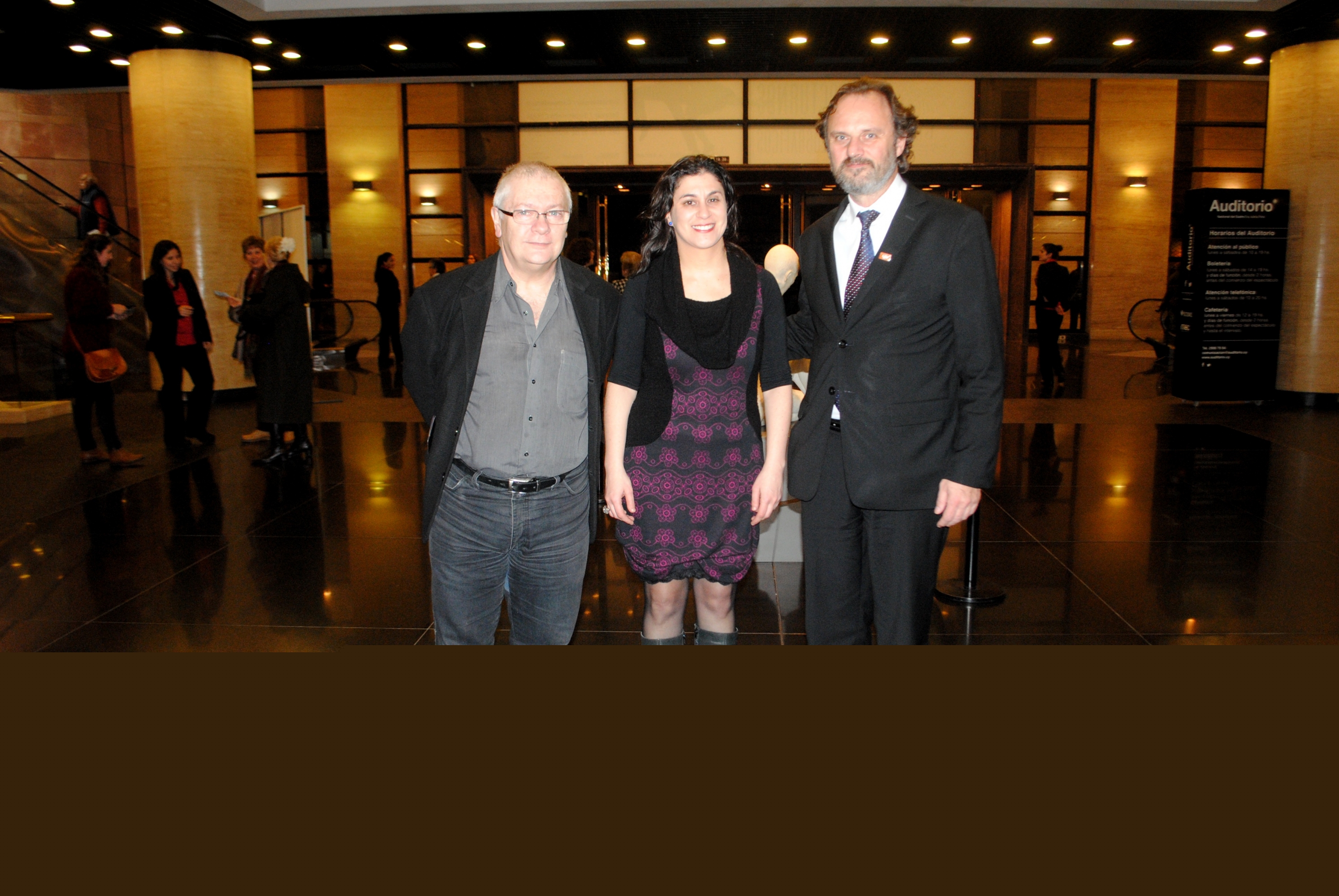 Diego Fischerman, Adriana Santos, Ariel Cazes.