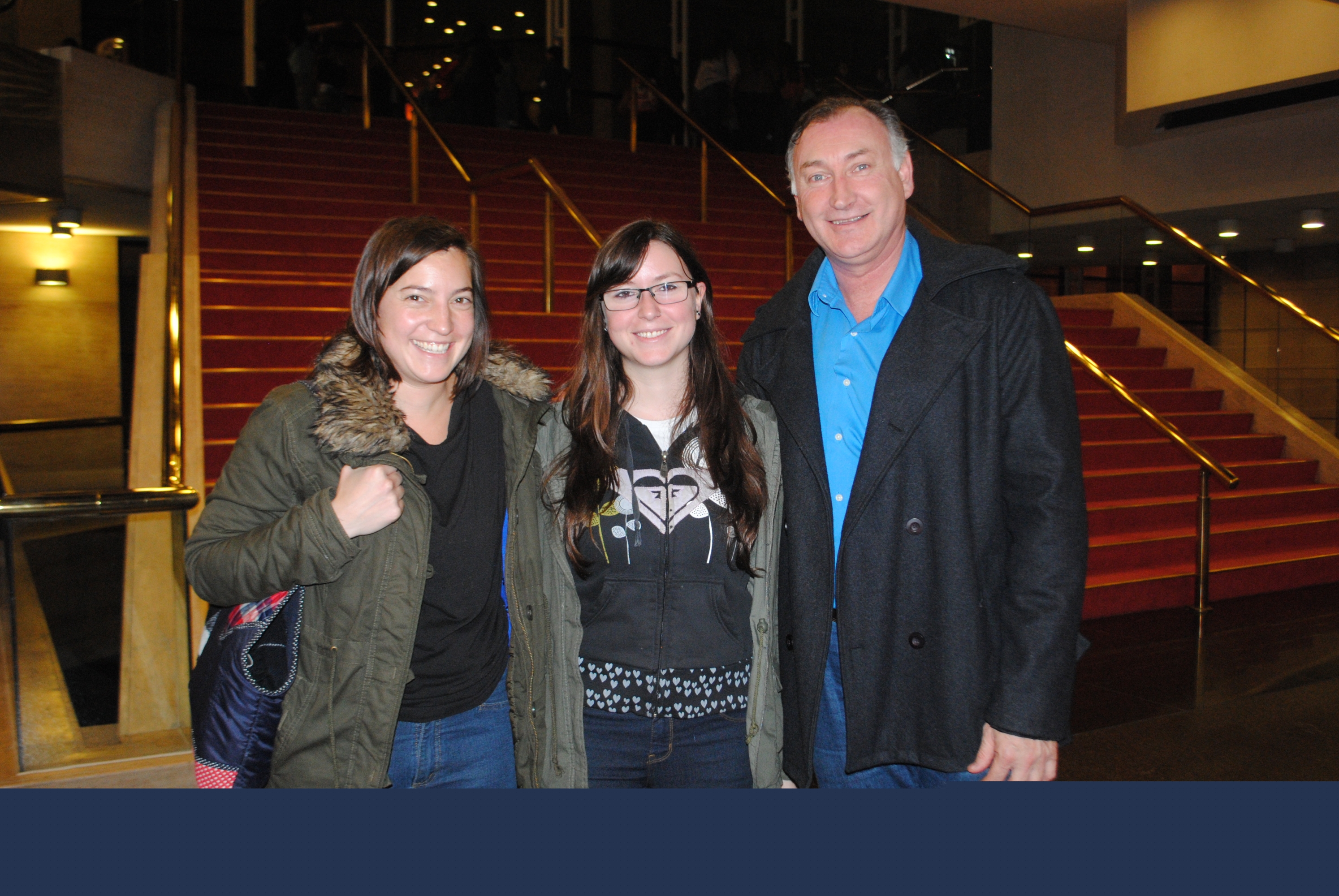 Karen, Nicole y Gonzalo Halty.
