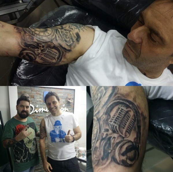 El excéntrico tatuaje de Moar. Foto: Instagram @roberto_moar