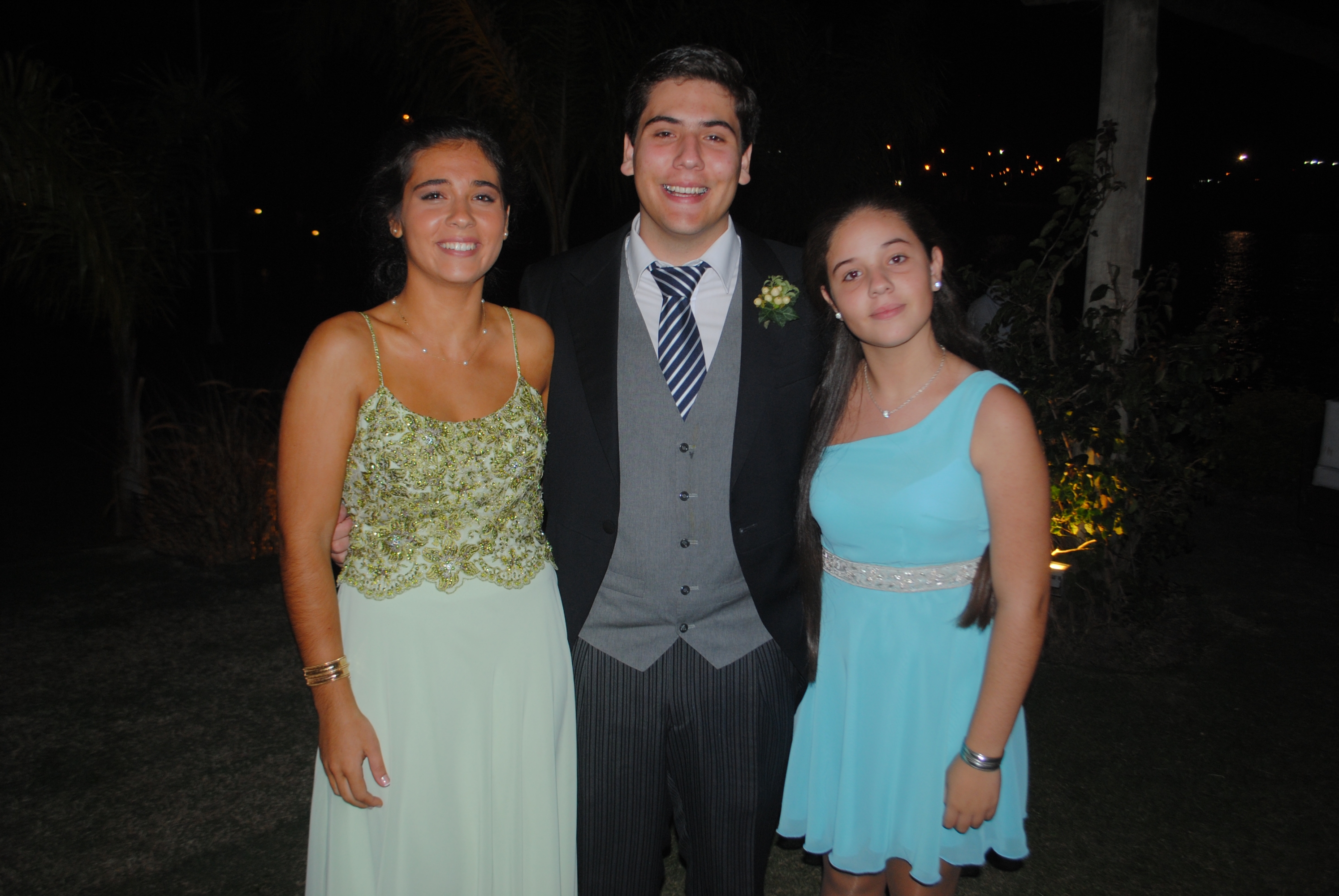 Andrea, Rafael y Guadalupe Lluberas.