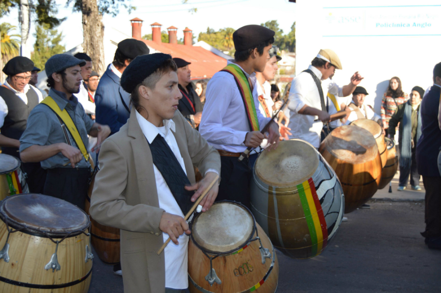 Festejos por nominación del Frigorífico Anglo como Patrimonio de la Humanidad. Foto: Daniel Rojas