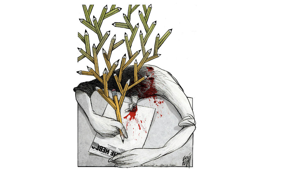 Caricaturas contra el ataque terrorista - El Universal (México)