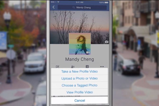 Facebook permitirá utilizar videos de perfil.