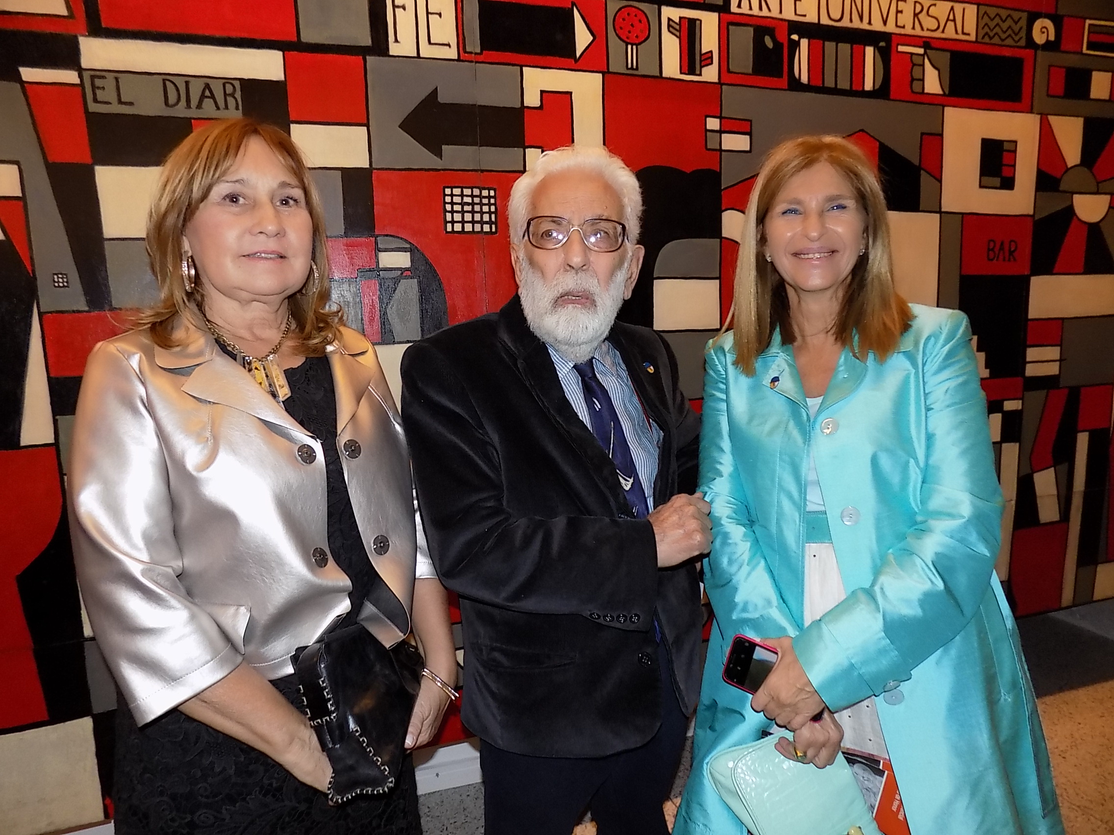 María Delia Silva y Rosas, Nelson Di Maggio, Claudia Piazza Cidonio.