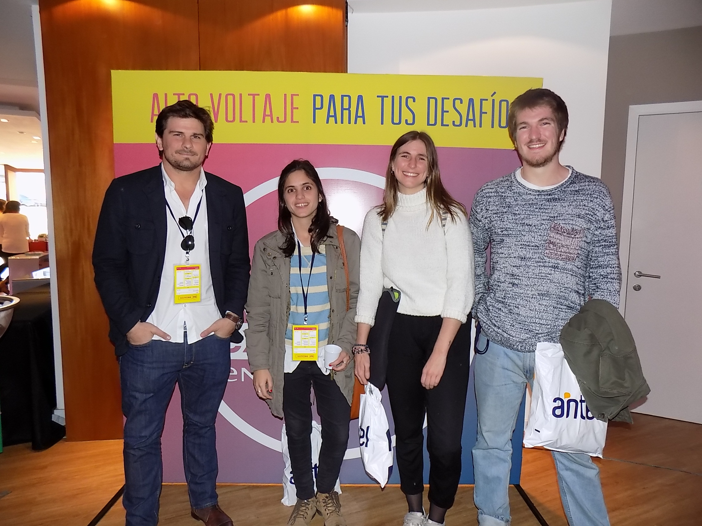 Luis Ara, María Pía Garat, Carolina y Alejandro Sosa.