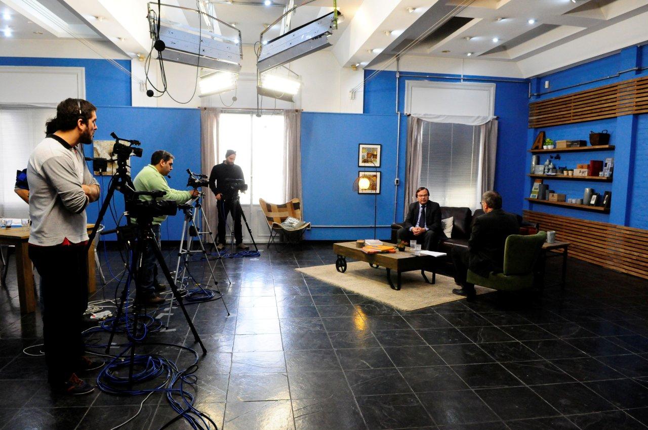 El estudio de EL PAÍS.TV. Foto: Marcelo Bonjour