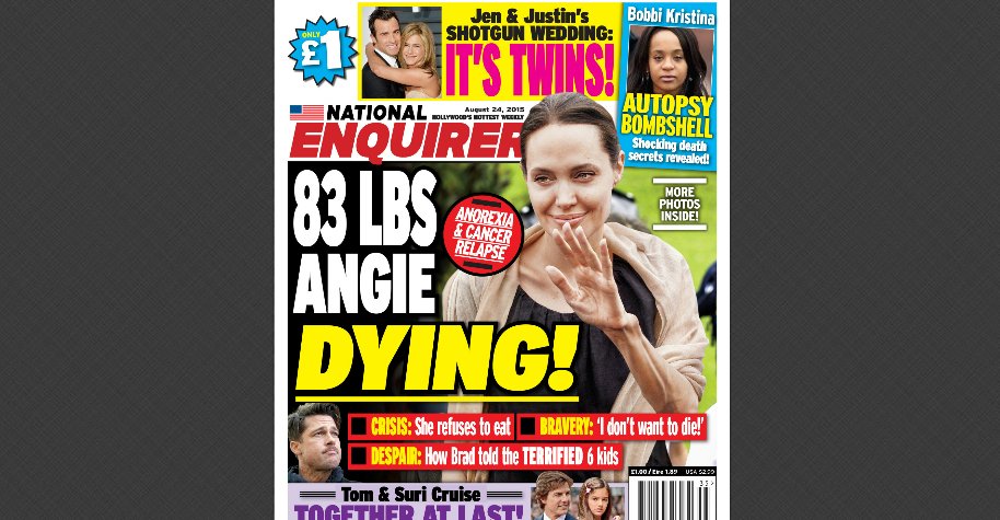 La portada de National Enquirer