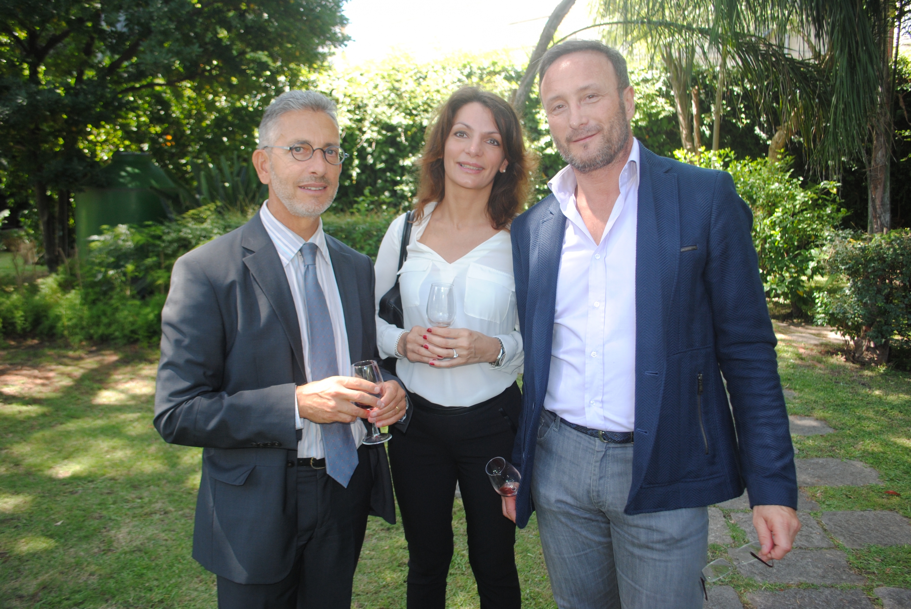 Andrea Nicolaj, Stefanía y Fabio Balzarini.