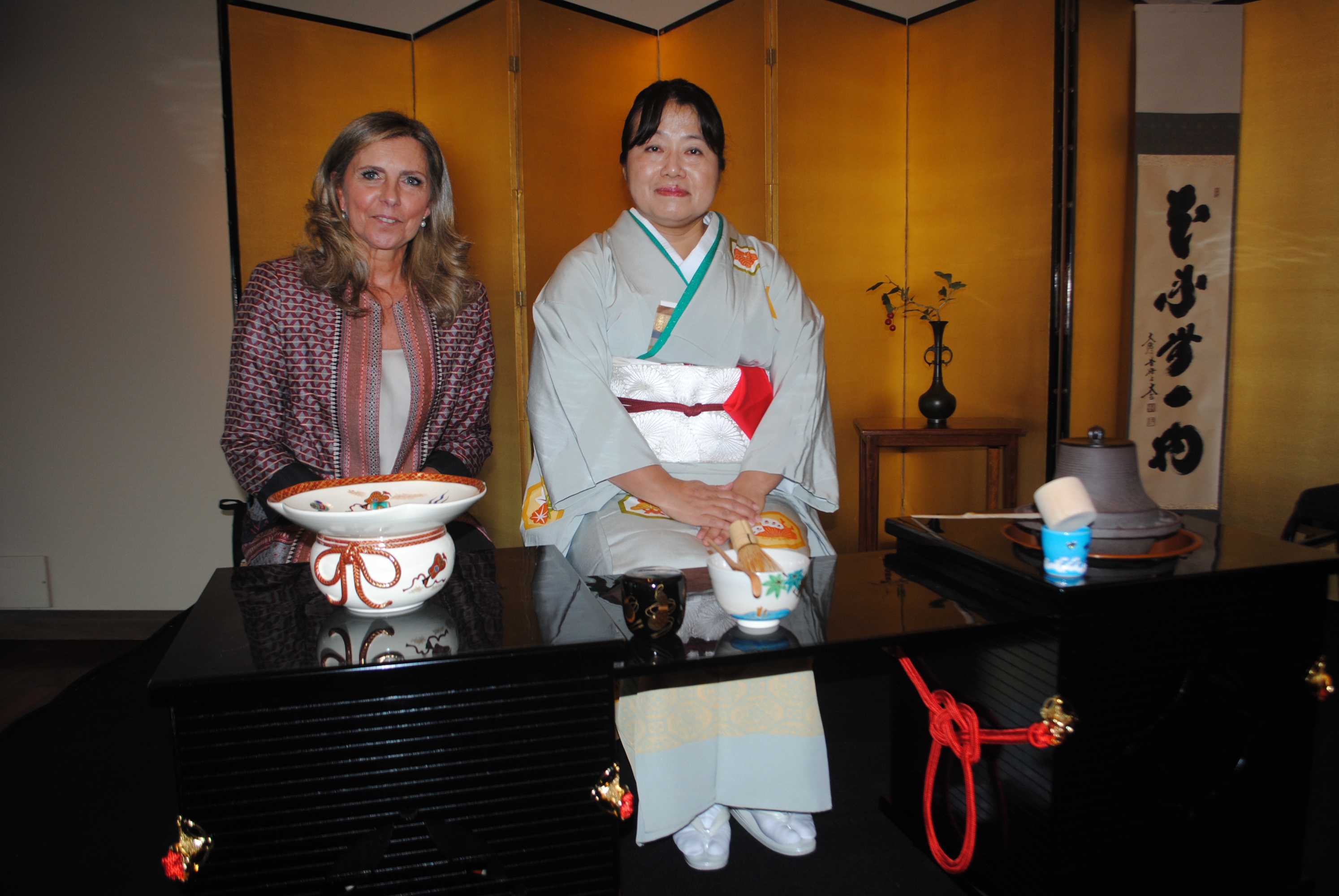 Mónica Devoto, embajadora de Japón Keiko Tanaka.