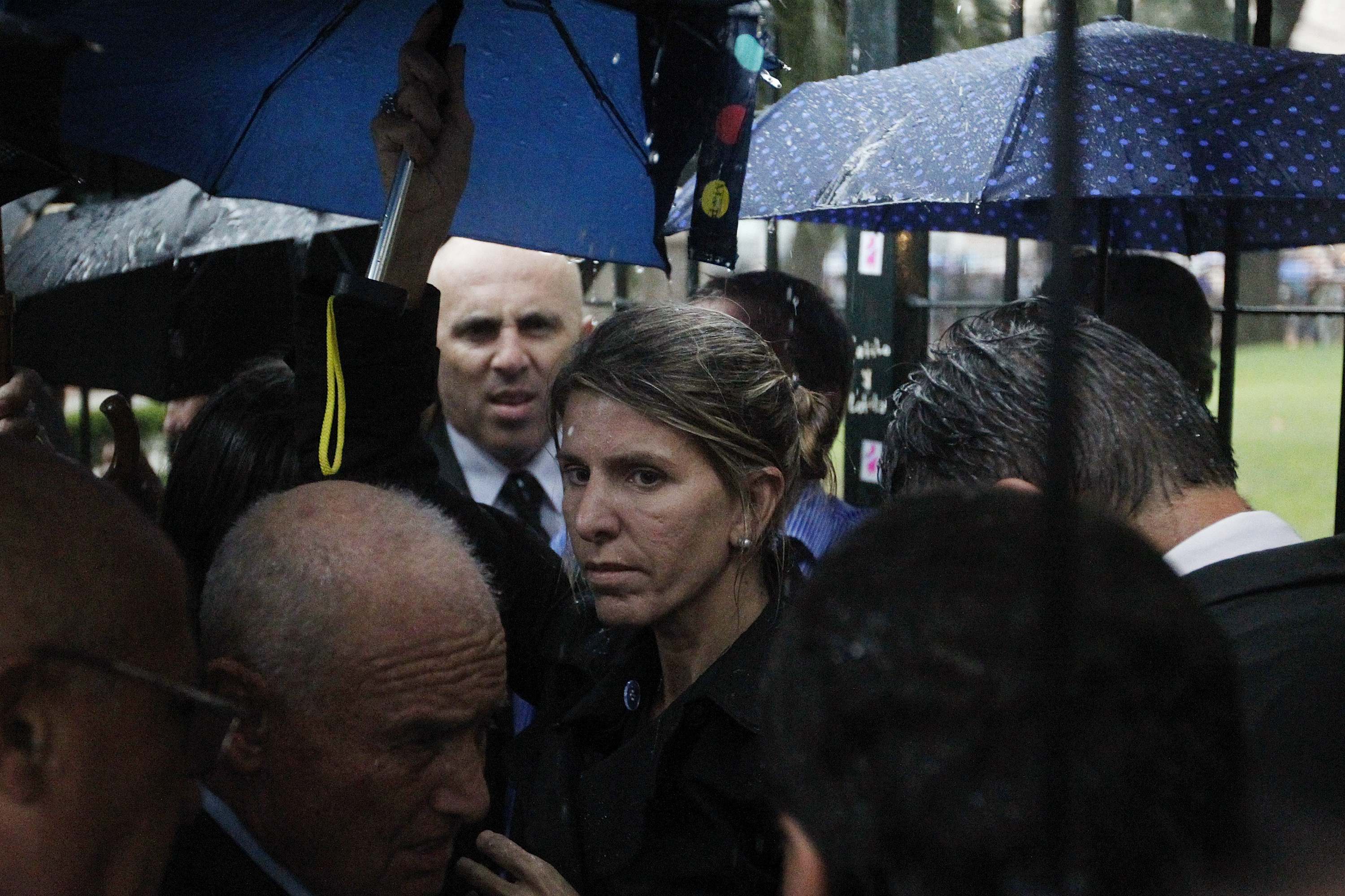 La exesposa de Nisman participó de la marcha. Foto: Reuters