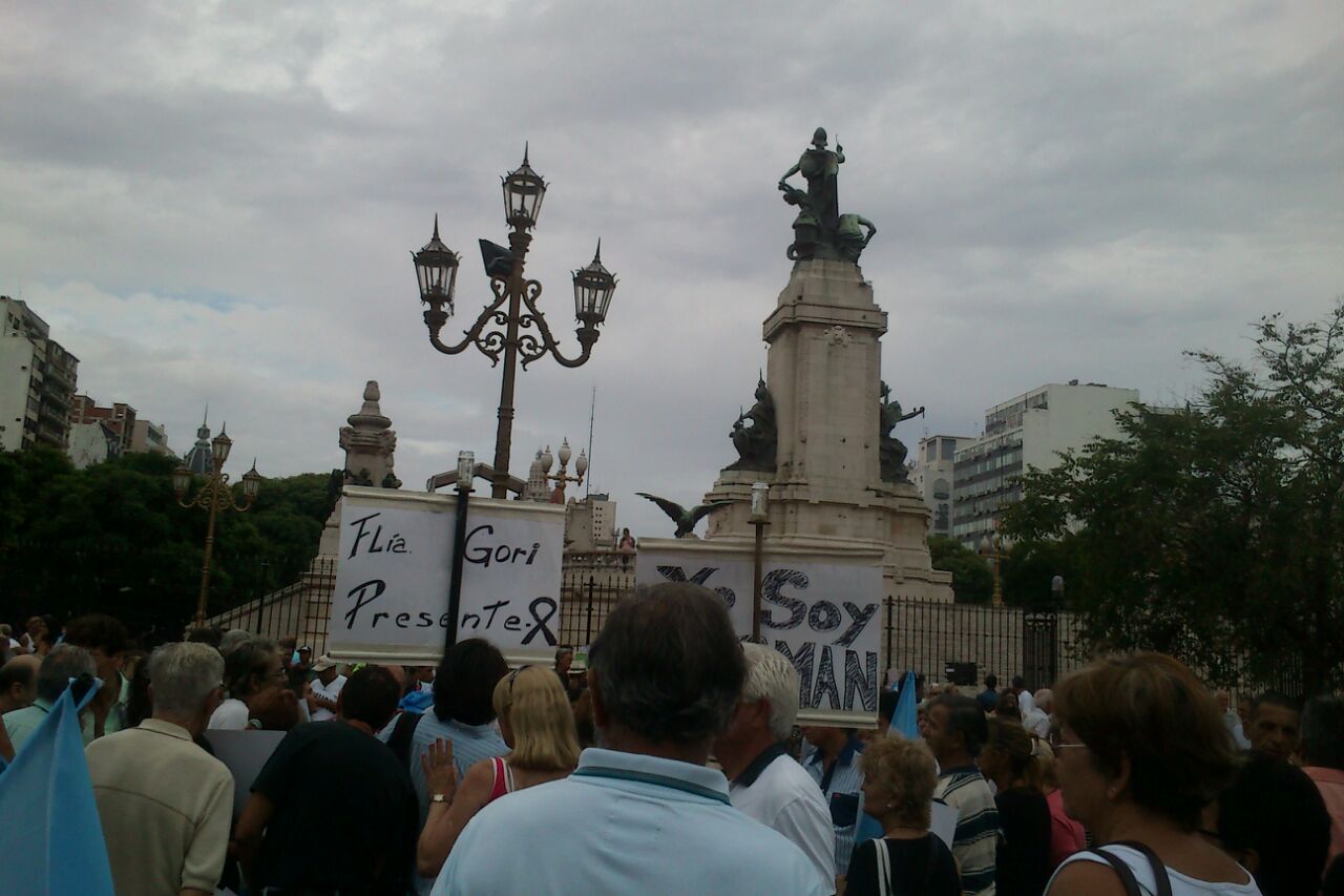 Marcha del silencio en homenaje a Nisman. Foto: Victoria Molnar