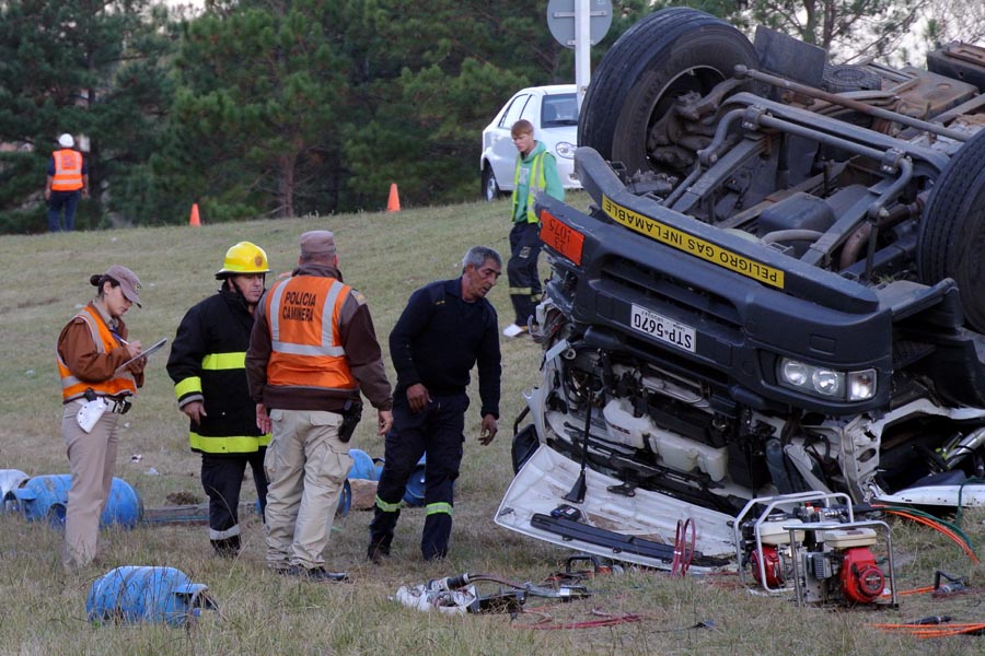 Accidente fatal en Maldonado. Foto: R. Figueredo
