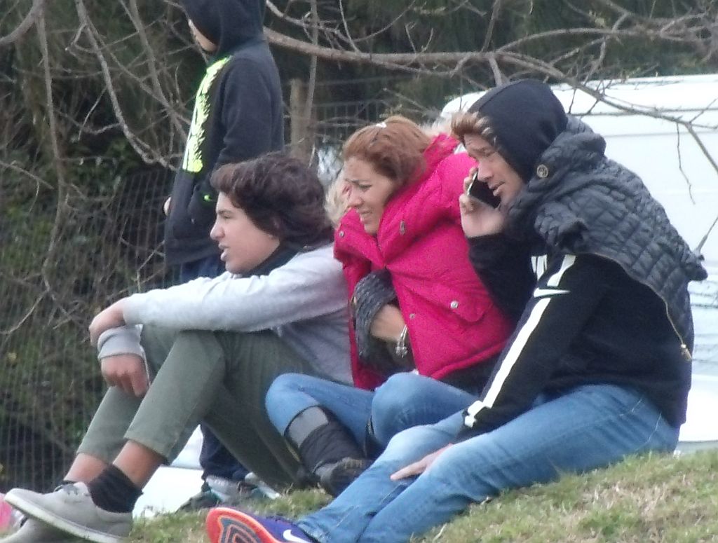 Diego Lugano fue a ver a Nicolás. Foto: Ruben Venziani