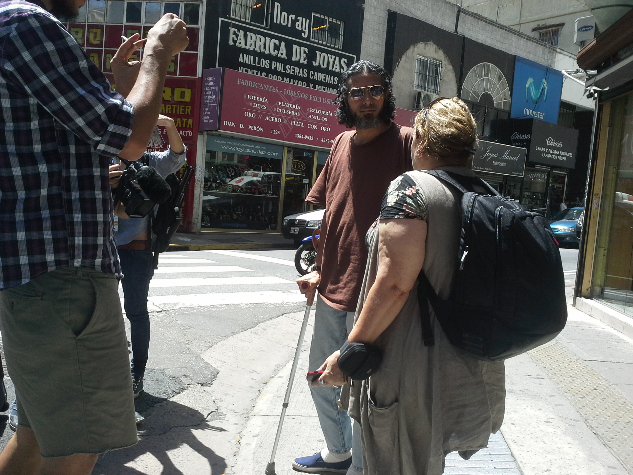 Abu Wael Dihab en Buenos Aires. Foto: Victoria Molnar