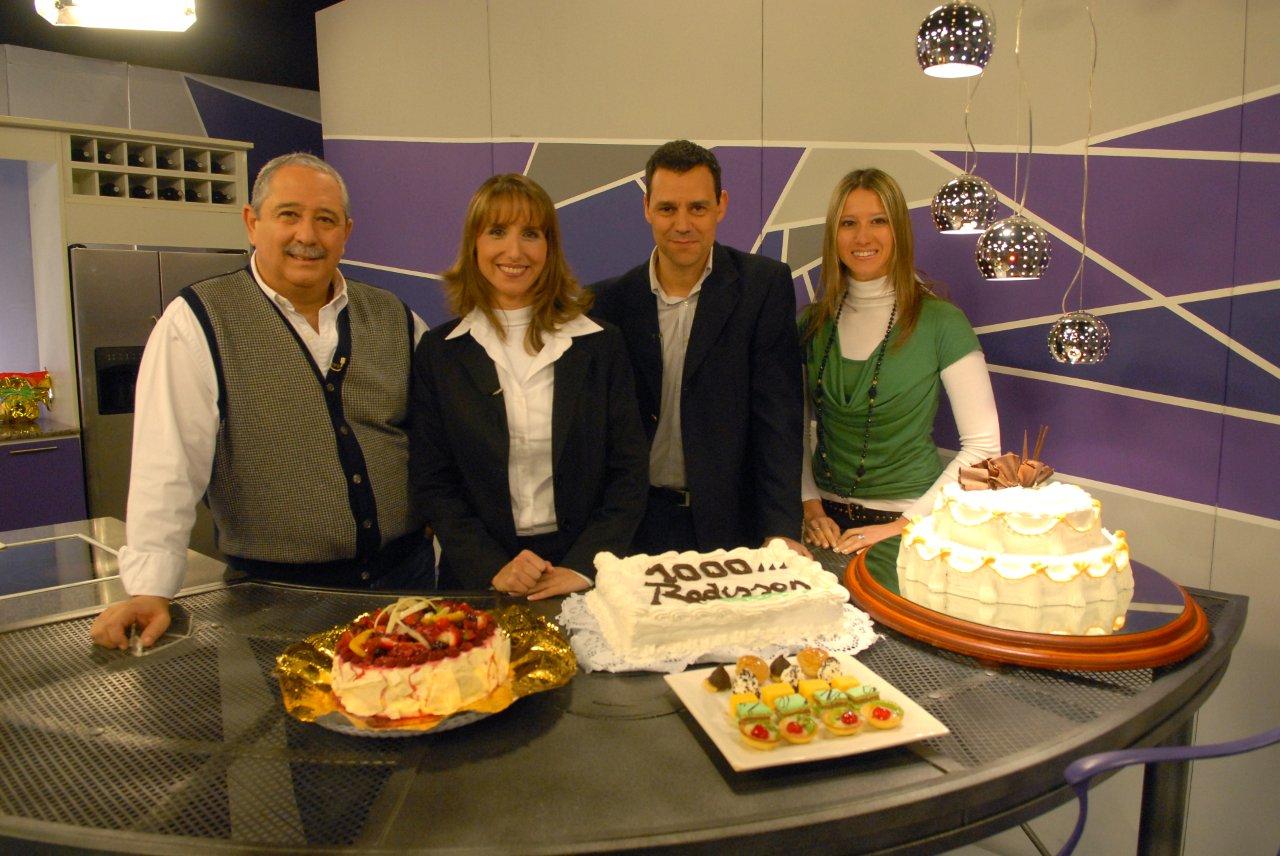 Ana Nahúm en el equipo de Puglia & Cia, en Canal 10