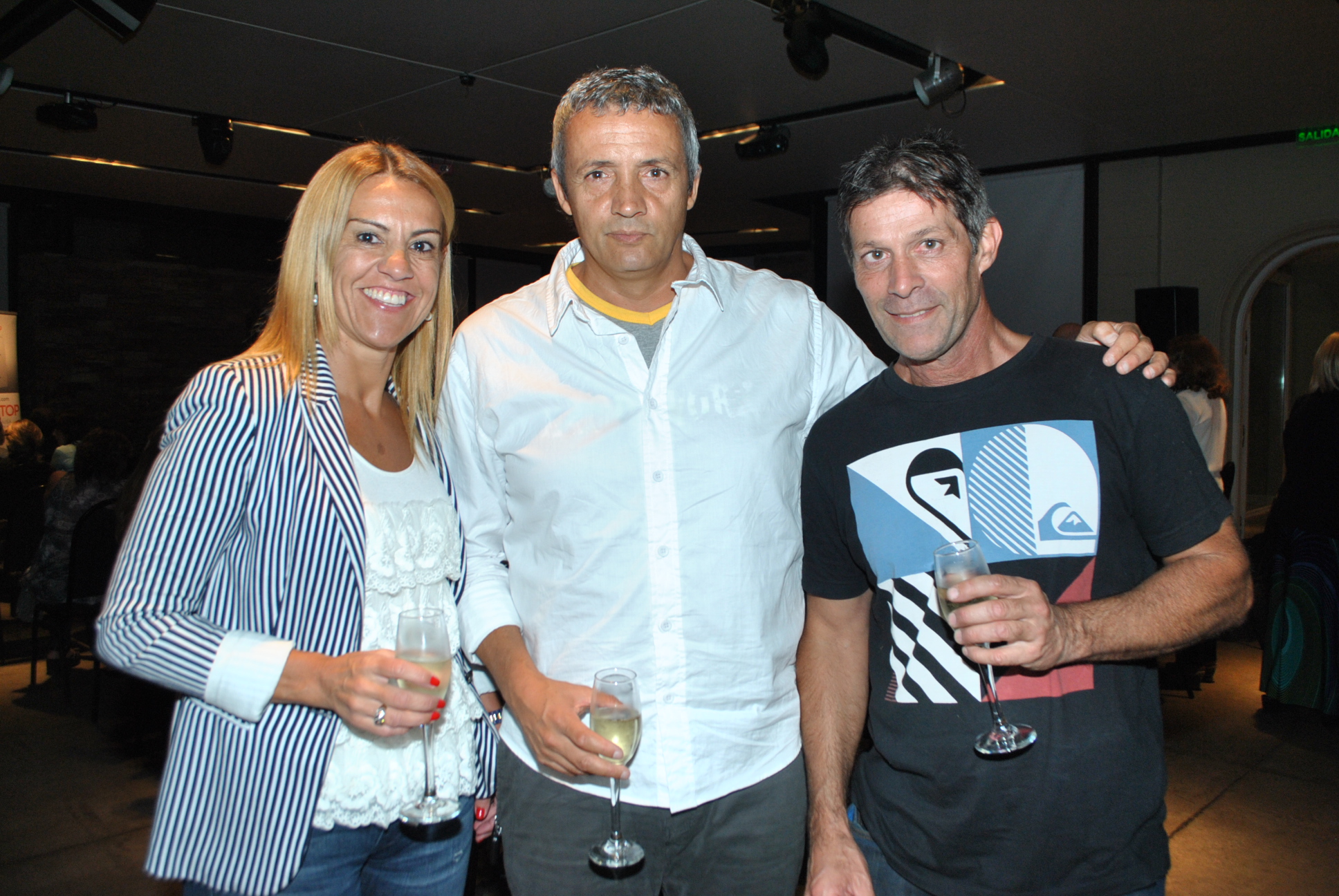 Mónica Caluar, Carlos Valdéz, Ruben González.