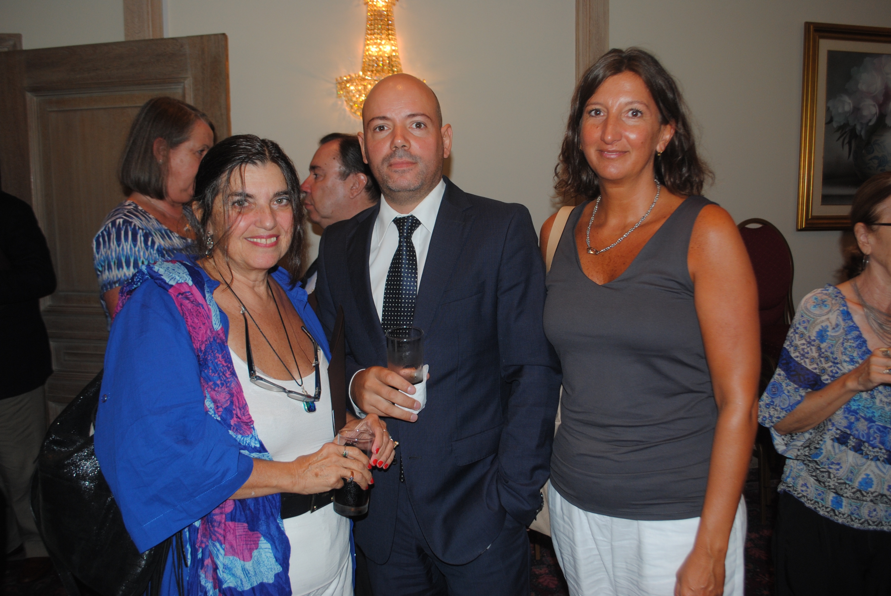 Marta Arjona, Augusto Techera, Rosario Firpo.