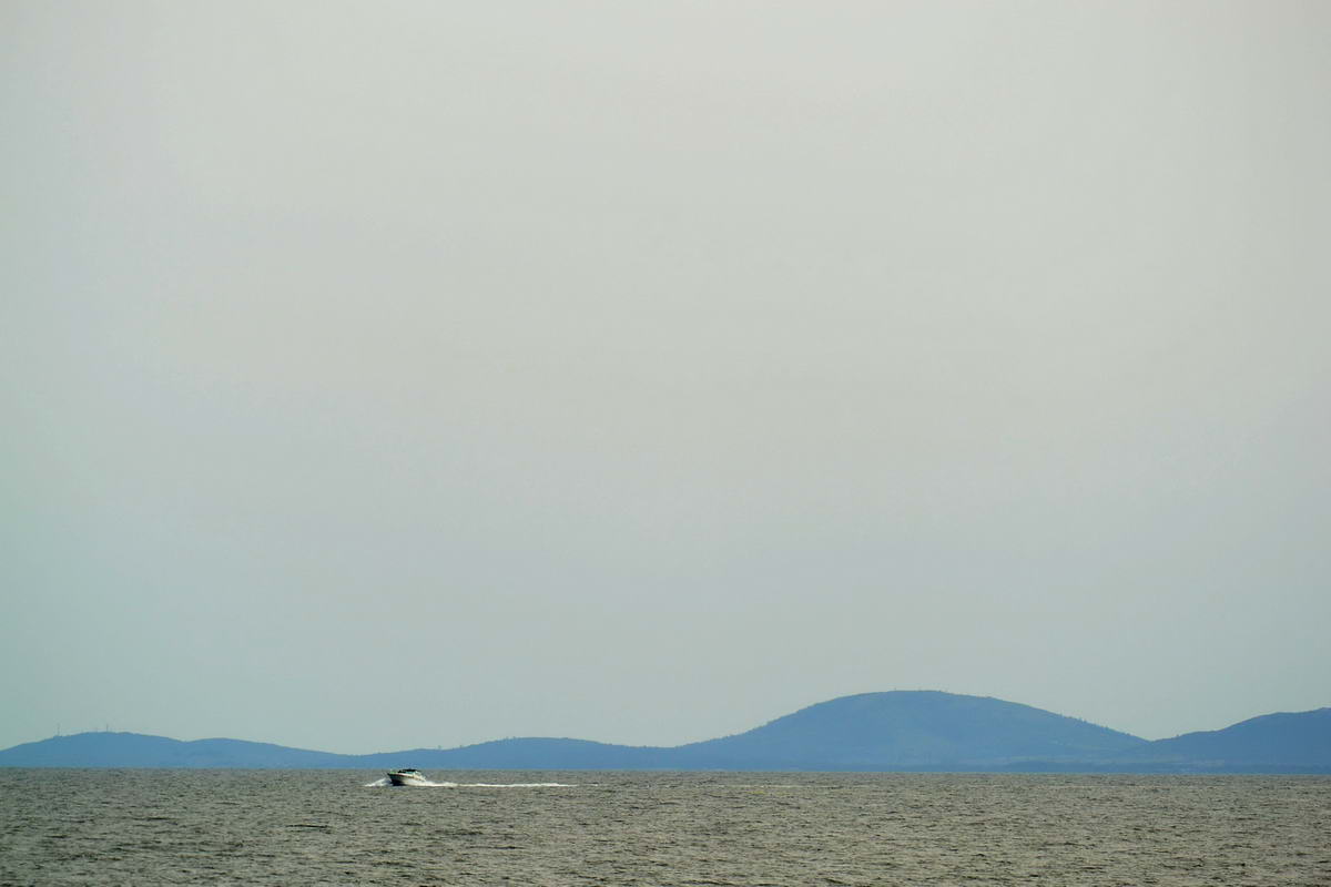Las cenizas llegaron hasta Punta del Este. Foto: Ricardo Figueredo.