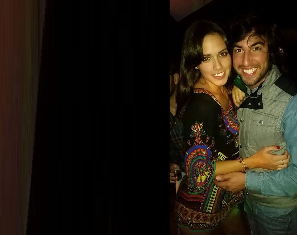 Fernando Cristino junto a su novia Agustina Rodríguez