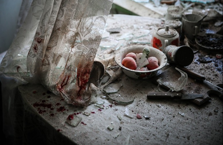 Ganadora Noticias Generales. Cocina del este de Ucrania durante enfrentamientos internos. Foto: Sergei Ilnitsky.