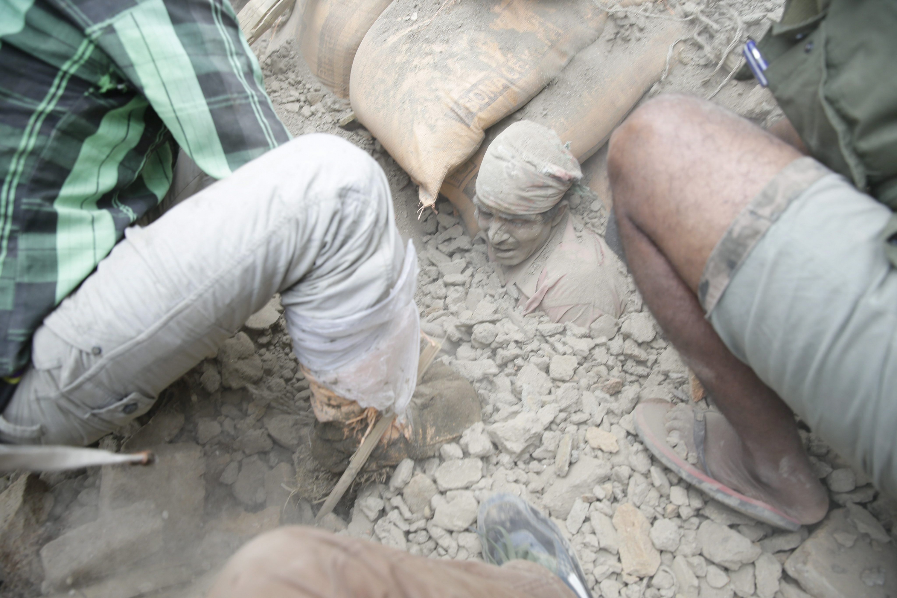 Terremoto en Nepal de 7.9 en la escala Richter. Foto: EFE