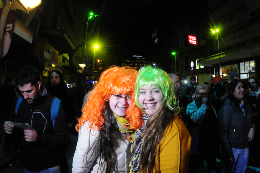 Marcha de la Diversidad por el centro de Montevideo. Foto: Fernando Ponzetto