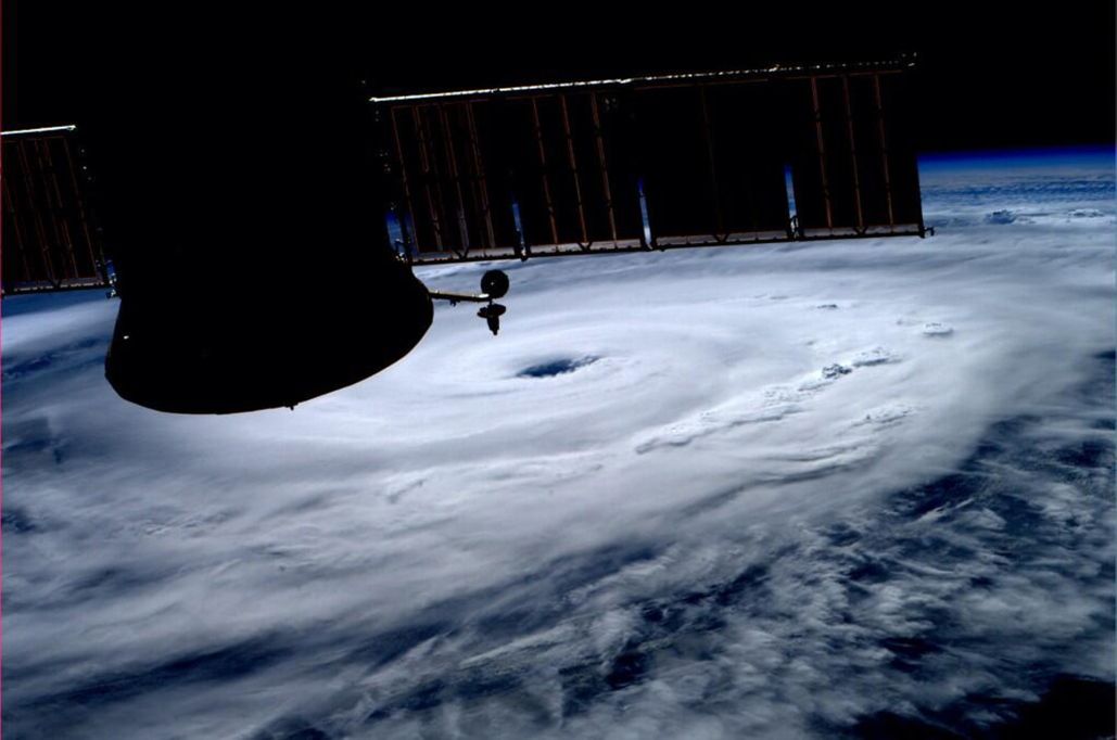 Huracán Arthur visto desde el espacio. Foto: Reuters