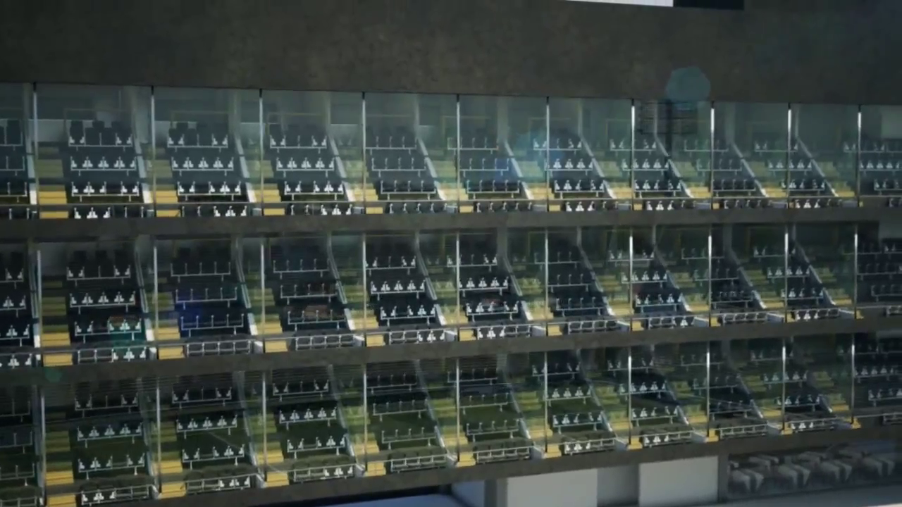 Vista de los palcos desde afuera.