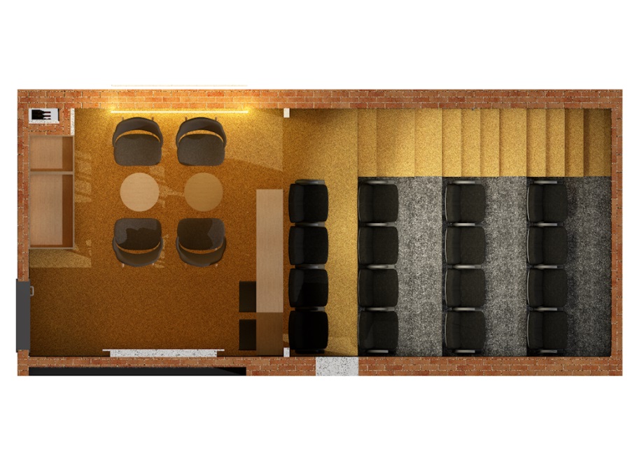 Los palcos Standard serán de esta manera.