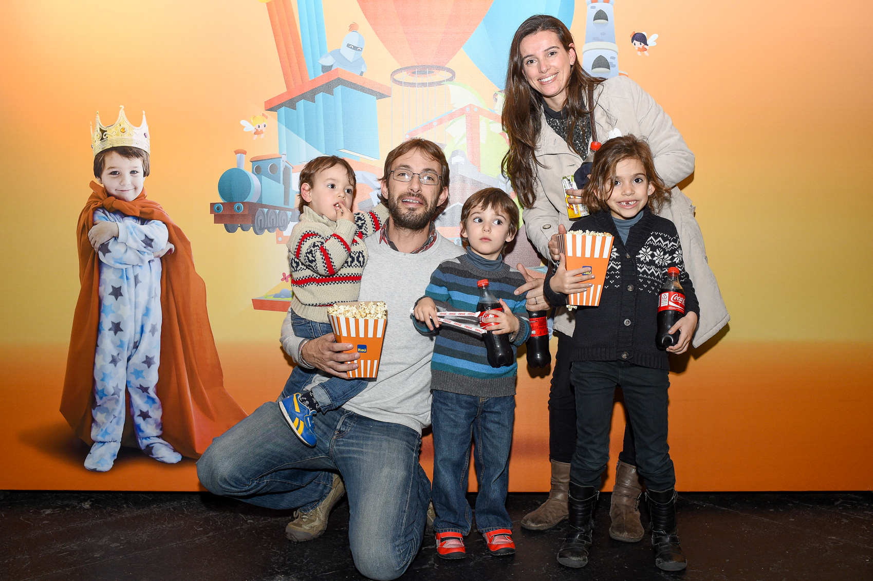 Juan, Federico y Valentina Bidegaray, Angelina Lasalvia.