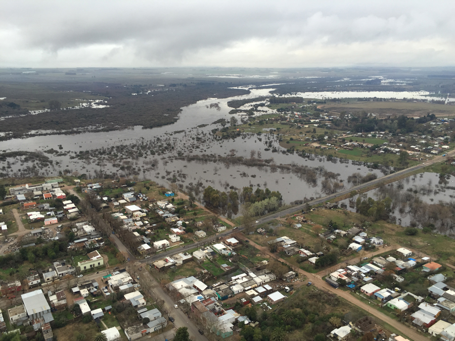 Inundaciones. Foto: Fuerza Aérea
