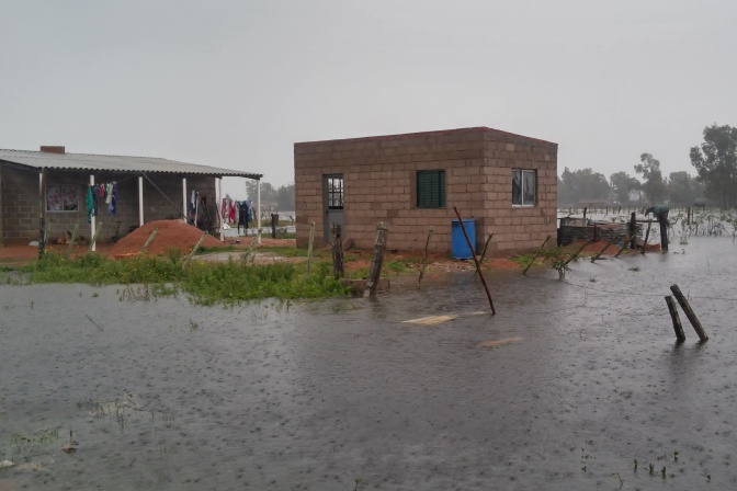 Villa Noblía inundada. Foto: Néstor Araújo.