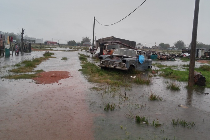 Villa Noblía inundada. Foto: Néstor Araújo.