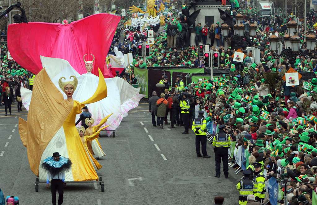 Desfile de San Patricio en Dublín. Foto: AFP
