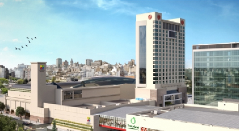 Pasaje en altura conectará el nuevo shopping con el Disco. Foto: Archivo