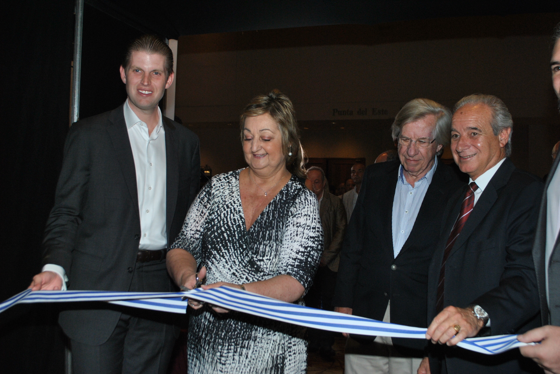 Eric Trump, Liliam Kechichian, Danilo Astori, Horacio Díaz.