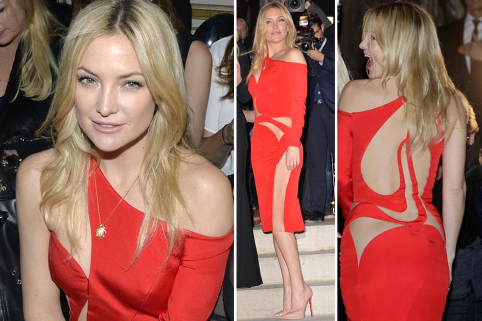Kate Hudson.. ¡prendida fuego en París! (Foto: AFP y AP)