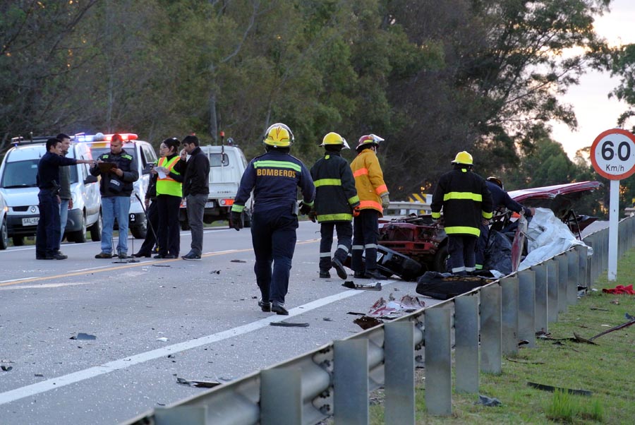 Accidente fatal en Maldonado. Foto: R. Figueredo