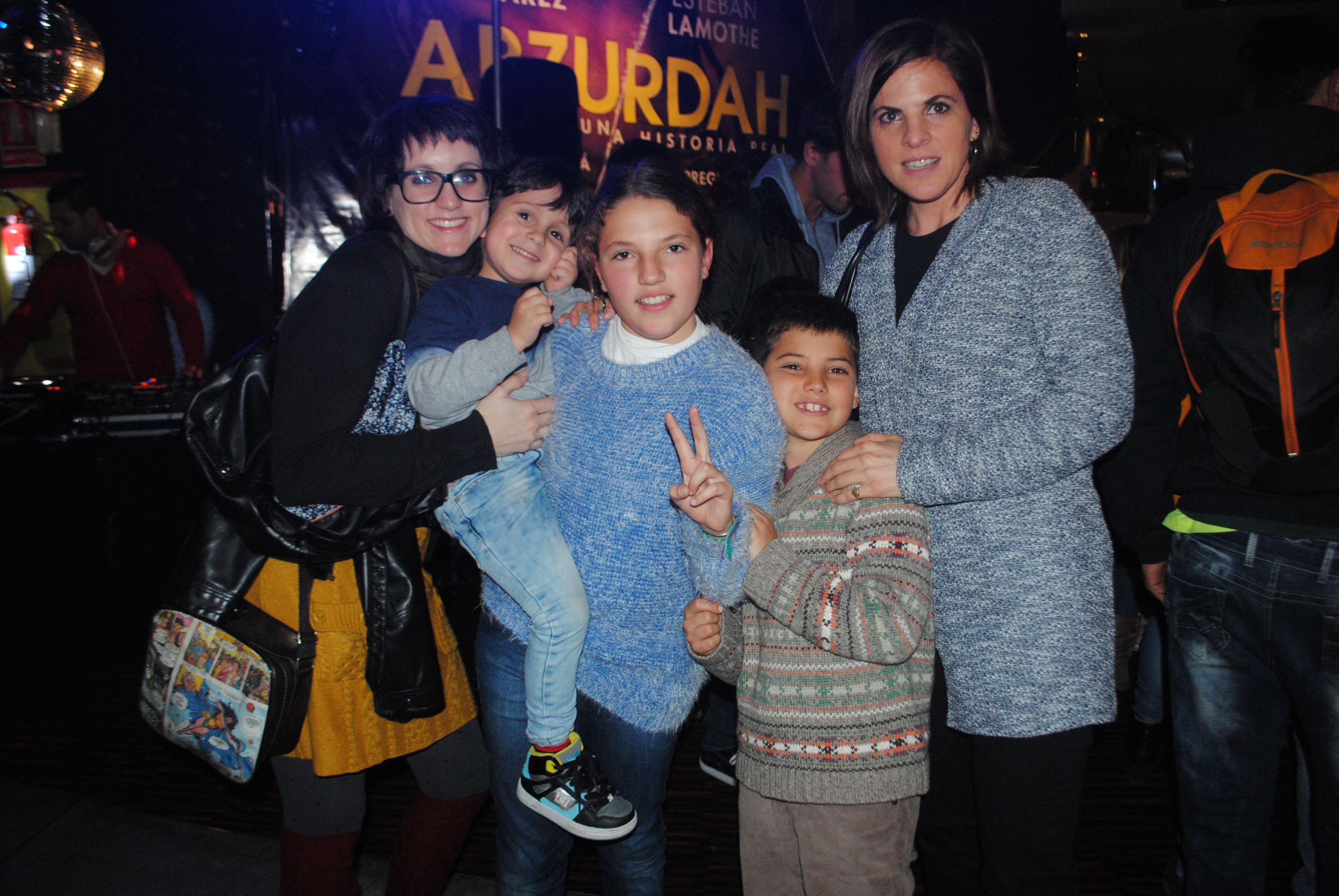 Nicole y Tiziano Coquel, Valentina y Gastón Viera, Clementina Aguerre.