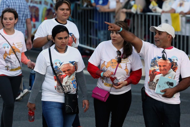 El papa Francisco en EE.UU. Foto: AFP.