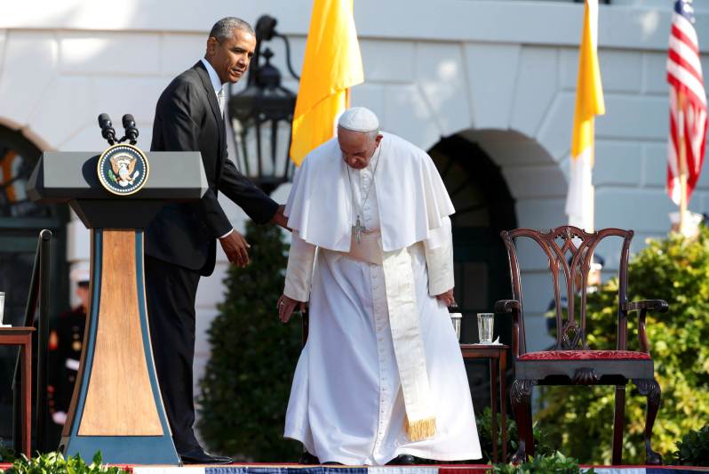 Barack Obama y el papa Francisco. Foto: Reuters.