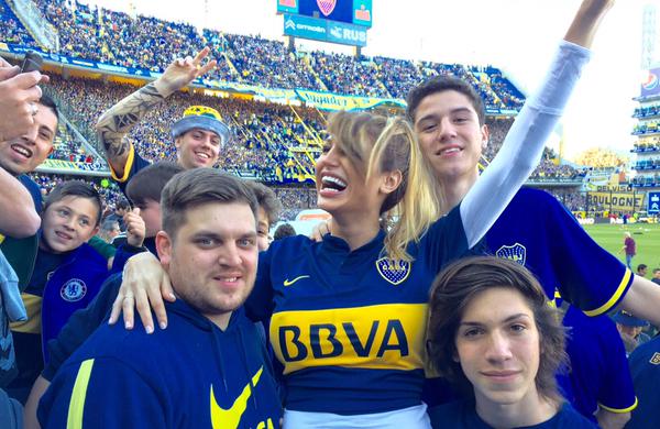 Vicky Xipolitakis en La Bombonera.