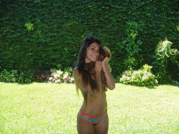 Antonella Roccuzzo, la hermosa esposa de Lionel Messi.
