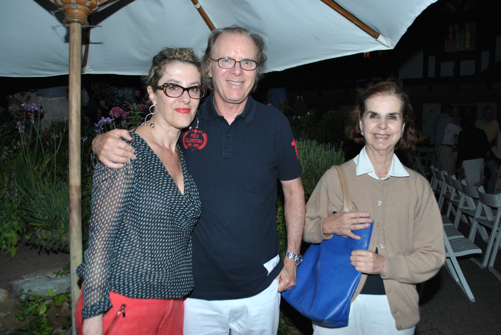 Adelaide Jardim, Marco Antonio y Clarice Barcellos.