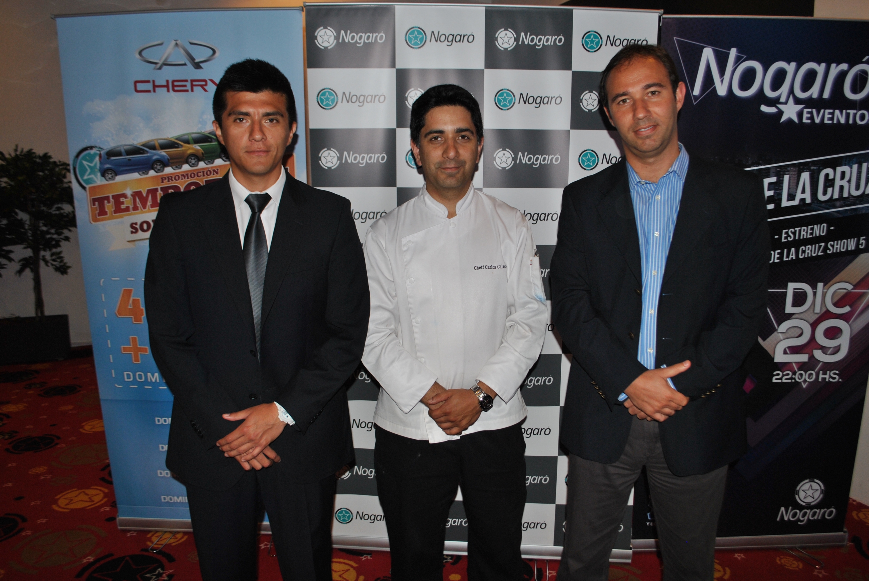 Luis Jiménez, Carlos Calvete, Pablo Rodríguez.